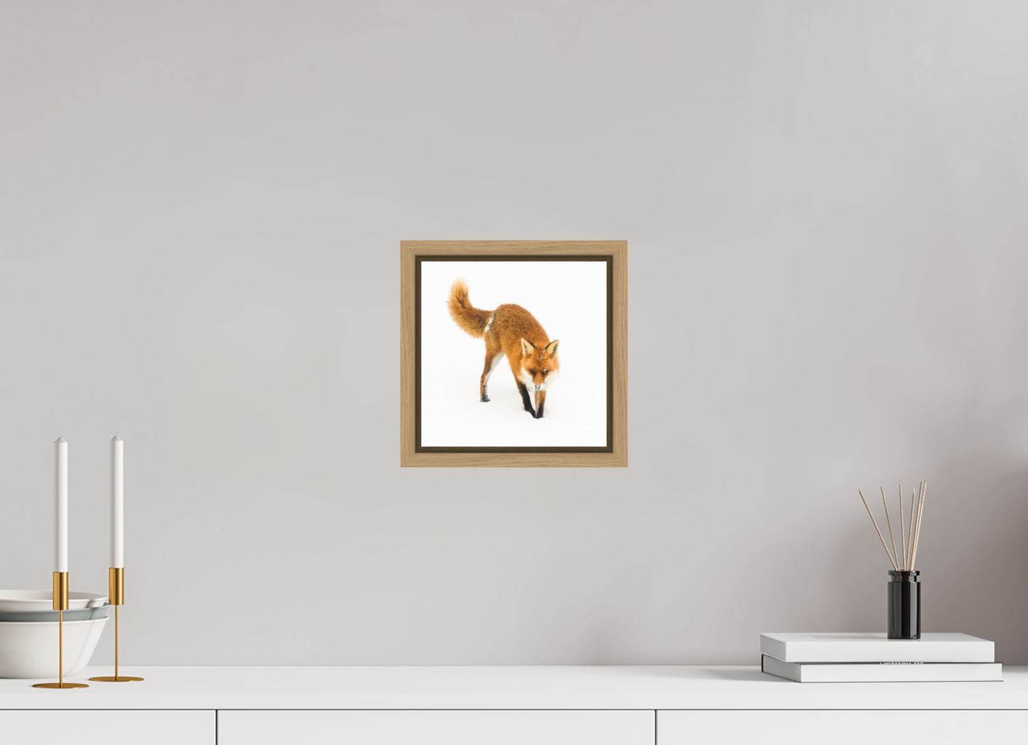 20 x 20 cm, Floater Frame Natural Oak Smart Fox 9