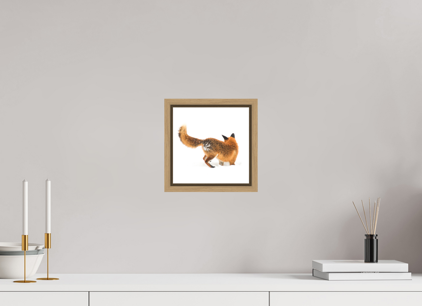20 x 20 cm, Floater Frame Natural Oak Smart Fox 5