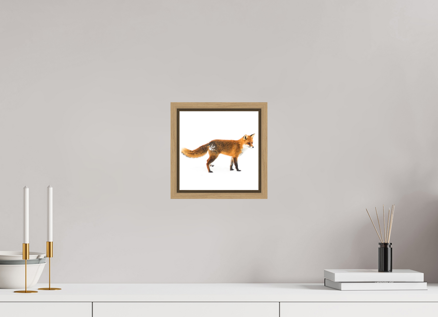 20 x 20 cm, Floater Frame Natural Oak Smart Fox 11