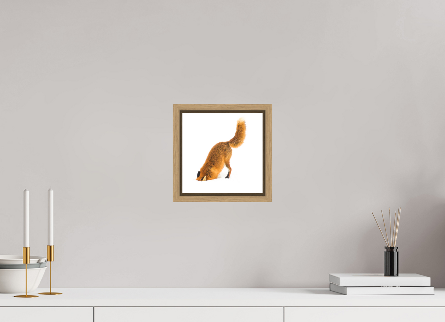 20 x 20 cm, Floater Frame Natural Oak Smart Fox 8