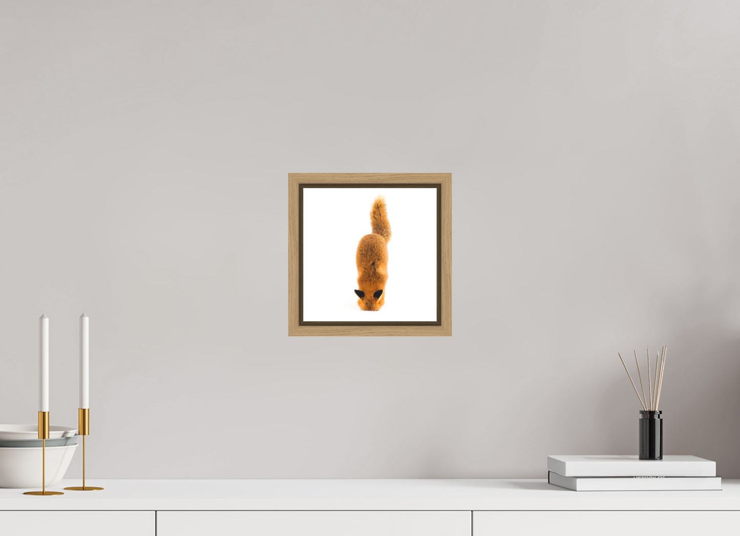 20 x 20 cm, Floater Frame Natural Oak Smart Fox 4