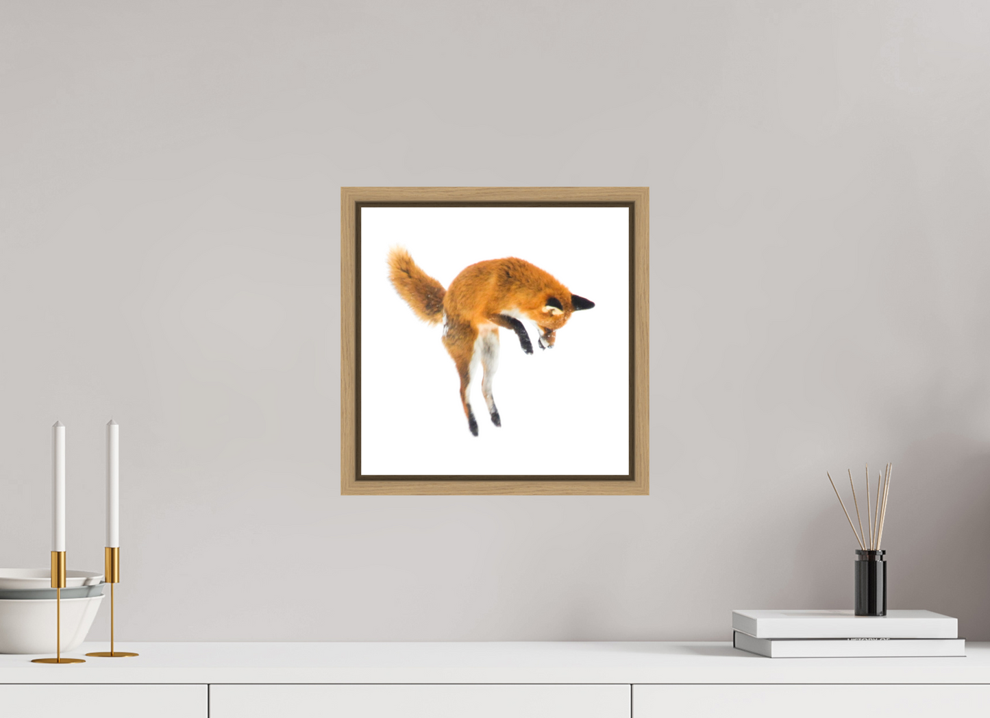 30 x 30 cm, Floater Frame Natural Oak Smart Fox 6